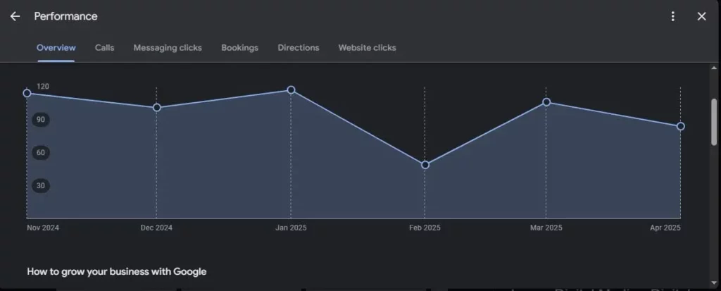 google my business performance insights